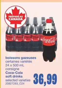 Wholesale Club BOISSONS GAZEUSES, 24 x 500 mL offer