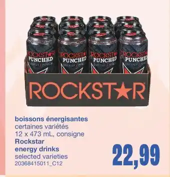 Wholesale Club BOISSONS ÉNERGISANTES, 12 X 473 ML, CONSIGNE offer