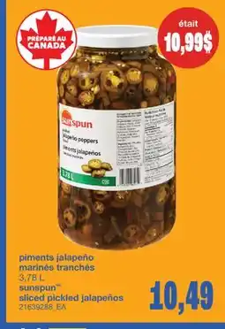 Wholesale Club PIMENTS JALAPEÑO MARINÉS TRANCHÉS, 3,78 L offer