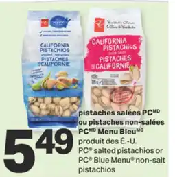 L'Intermarché PISTACHES SALÉES OU PISTACHES NON-SALÉES offer