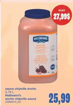 Wholesale Club SAUCE CHIPOTLE ANCHO 3,78 L offer