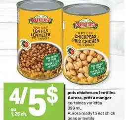 L'Intermarché POIS CHICHES OU LENTILLES, PRÊT À MANGER, 398 mL offer