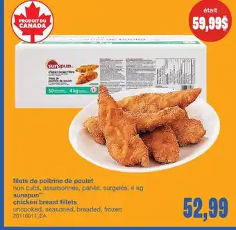 Wholesale Club FILETS DE POITRINE DE POULET, 4 kg offer