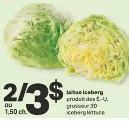 L'Intermarché LAITUE ICEBERG, grosseur 30 offer