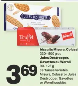 L'Intermarché BISCUITS MISURA, COLUSSI 330 - 500 G OU JULES DESTROOPER, GAVOTTES OU WERNLI, 90- 125 G offer