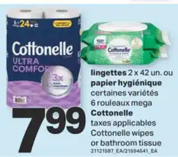 L'Intermarché LINGETTES, 2 X 42 UN. OU PAPIER HYGIÉNIQUE, 6 ROULEAUX MEGA offer