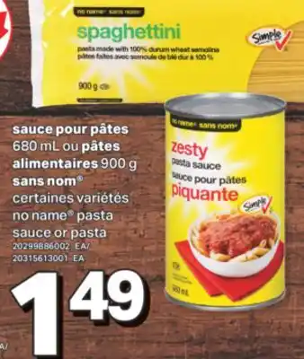 L'Intermarché SAUCE POUR PÂTES, 680 ML OU PÂTES ALIMENTAIRES, 900 G offer
