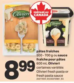 L'Intermarché PÂTES FRAÎCHES, 500 - 700 G OU SAUCE FRAÎCHE POUR PÂTES, 600 ML offer