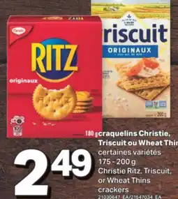 L'Intermarché CRAQUELINS, TRISCUIT OU WHEAT THIN, 175 - 200 g offer