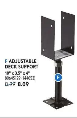 RONA ADJUSTABLE DECK SUPPORT offer