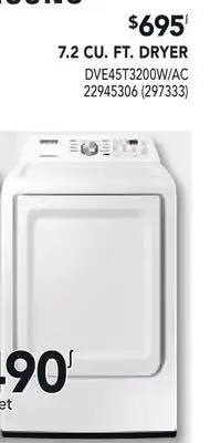 RONA 7.2 CU. FT. DRYER offer