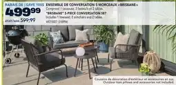 RONA BRISBANE 5-PIECE CONVERSATION SET offer