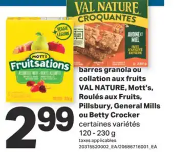 L'Intermarché BARRES GRANOLA OU COLLATION AUX FRUITS, 120 - 230 G offer