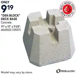 RONA DEK-BLOCK DECK BASE offer