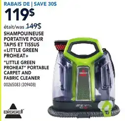 RONA BISSELL LITTLE GREEN PROHEAT PORTABLE CARPET AND FABRIC CLEANER offer
