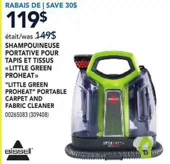RONA BISSELL LITTLE GREEN PROHEAT PORTABLE CARPET AND FABRIC CLEANER offer