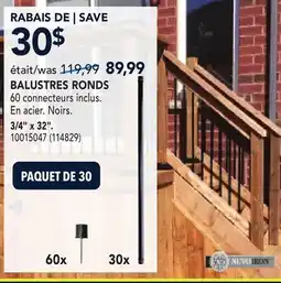 RONA BALUSTRES RONDS offer