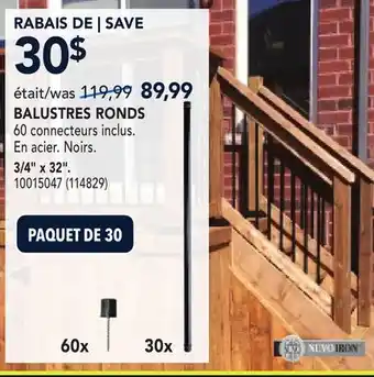 RONA BALUSTRES RONDS offer