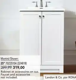 RONA 25 LANDON & CO.'S Osten collection VANITIES offer