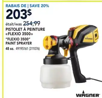 RONA WAGNER FLEXIO 3500 PAINT SPRAYER 48 oz offer