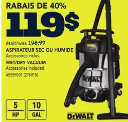 RONA WET/DRY VACUUM offer