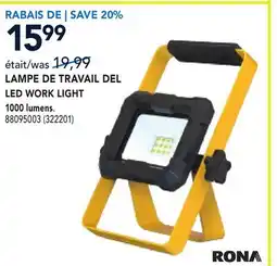 RONA LED WORK LIGHT offer