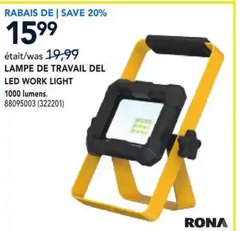RONA LED WORK LIGHT offer