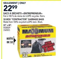 RONA 32-BOX CONTRACTOR GARBAGE BAGS offer