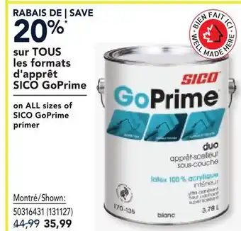 RONA SICO GoPrime primer offer