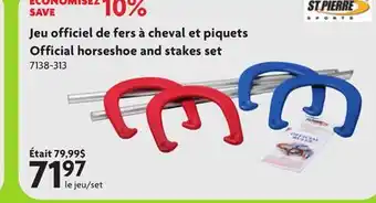 Home Hardware ST PIERRE Official horseshoe and stakes set offer