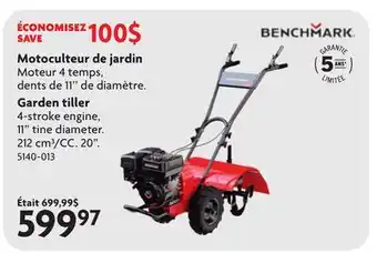 Home Hardware Benchmark Garden tiller offer