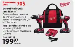 Home Hardware M18 cordless combo kit offer