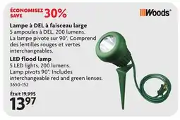 Home Hardware WOODS LED flood lamp offer