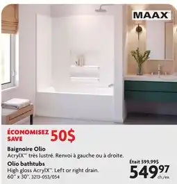 Home Hardware Baignoire Olio offer