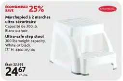Home Hardware Ultra-safe step stool offer
