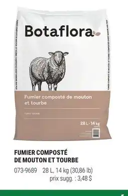 BMR FUMIER COMPOSTÉ DE MOUTON ET TOURBE offer