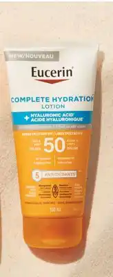 Walmart Eucerin Complete Hydration Sunscreen offer