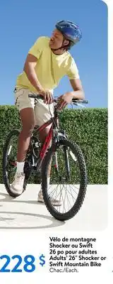 Walmart Adult 26 Shocker or Swift Mountain Bike offer