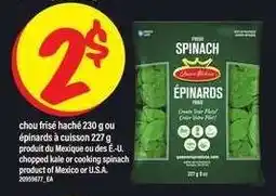 Maxi Spinach or Kale offer