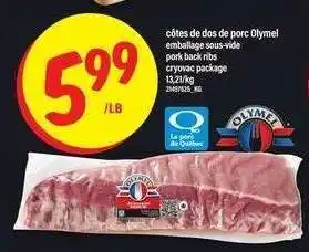 Maxi Olymel Pork Back Ribs offer