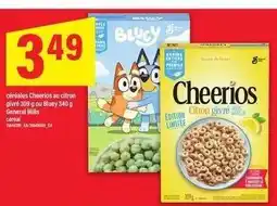 Maxi Céréales Cheerios au citron givré ou Bluey offer