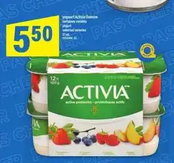 Maxi yogurt Activia Danone offer