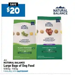 Ren’s Pets Depot NATURAL BALANCE Large Bags of Dog Food offer