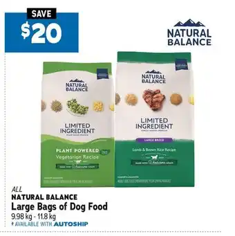 Ren’s Pets Depot NATURAL BALANCE Large Bags of Dog Food offer