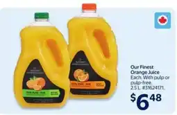 Walmart Our finest orange juice offer