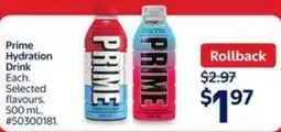 Walmart Prime hydration drink offer