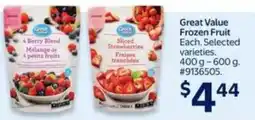 Walmart Great value frozen fruit offer