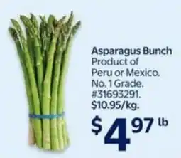 Walmart Asparagus bunch offer