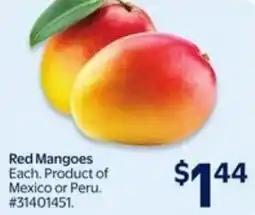 Walmart Red mangoes offer