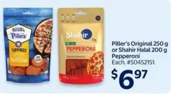 Walmart Piller's original or shahir halal pepperoni offer